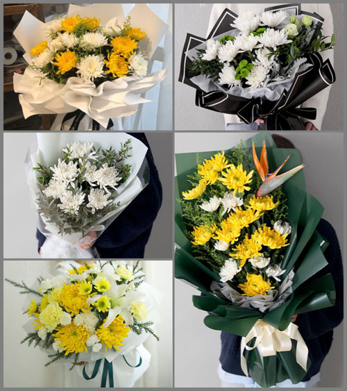 贵州六盘水六枝特区龙河镇新场坝村白事花束代送